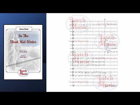 In The Bleak Mid Winter - Brass Band Sheet Music Full Score & Parts - LM600