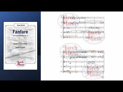 Fanfare (from Handel’s Water Music No. 12) (Handel arr. by Robbie Germeno) - Brass Quintet Full Score & Parts - LM430