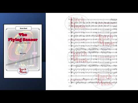 The Flying Saucer (Neil Lock) - Brass Band Sheet Music Full Score & Parts - LM622