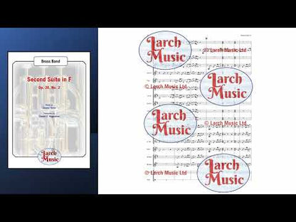Second Suite in F - Brass Band Sheet Music Full Score & Parts - LM602