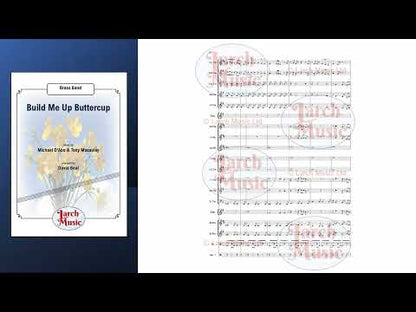 Build Me Up Buttercup (The Foundations) - Brass Band Full Score & Parts Sheet Music - LM721