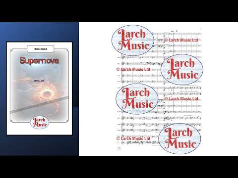 Supernova (Concert March) (Neil Lock) - Brass Band Sheet Music Full Score & Parts - LM671