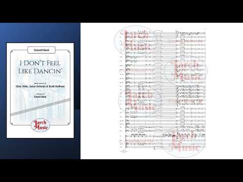 I Don't Feel Like Dancin' -  Concert Band Music Full Score & Parts - LMAM057