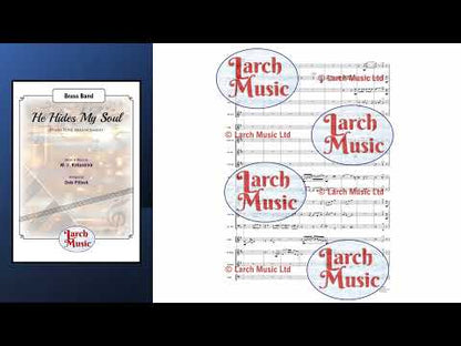 He Hides My Soul - Brass Band Sheet Music Full Score & Parts - LM503