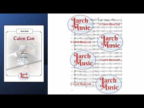 Calon Lan (Daniel James & John Hughes arr. by Paul F. Cooper)- Brass Band Full Score & Parts - LM233
