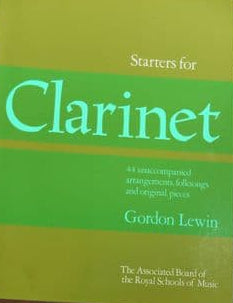 Starters for Clarinet- Gordon Lewing
